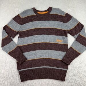 Vintage Billabong Sweater Men's Medium Striped Wool Blend  Long Sleeve Skate Y2K